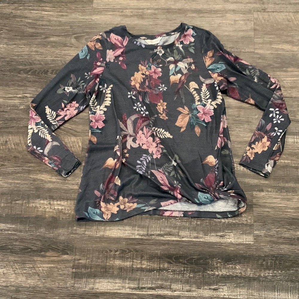Floral Sweater Shirt